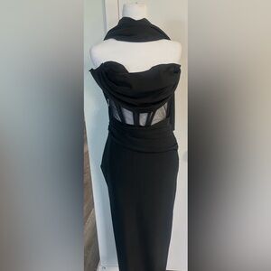 Chic Black Backless Dress